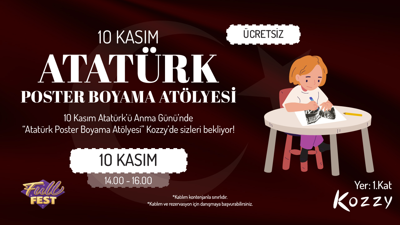 November 10th Atatürk Poster Coloring Workshop