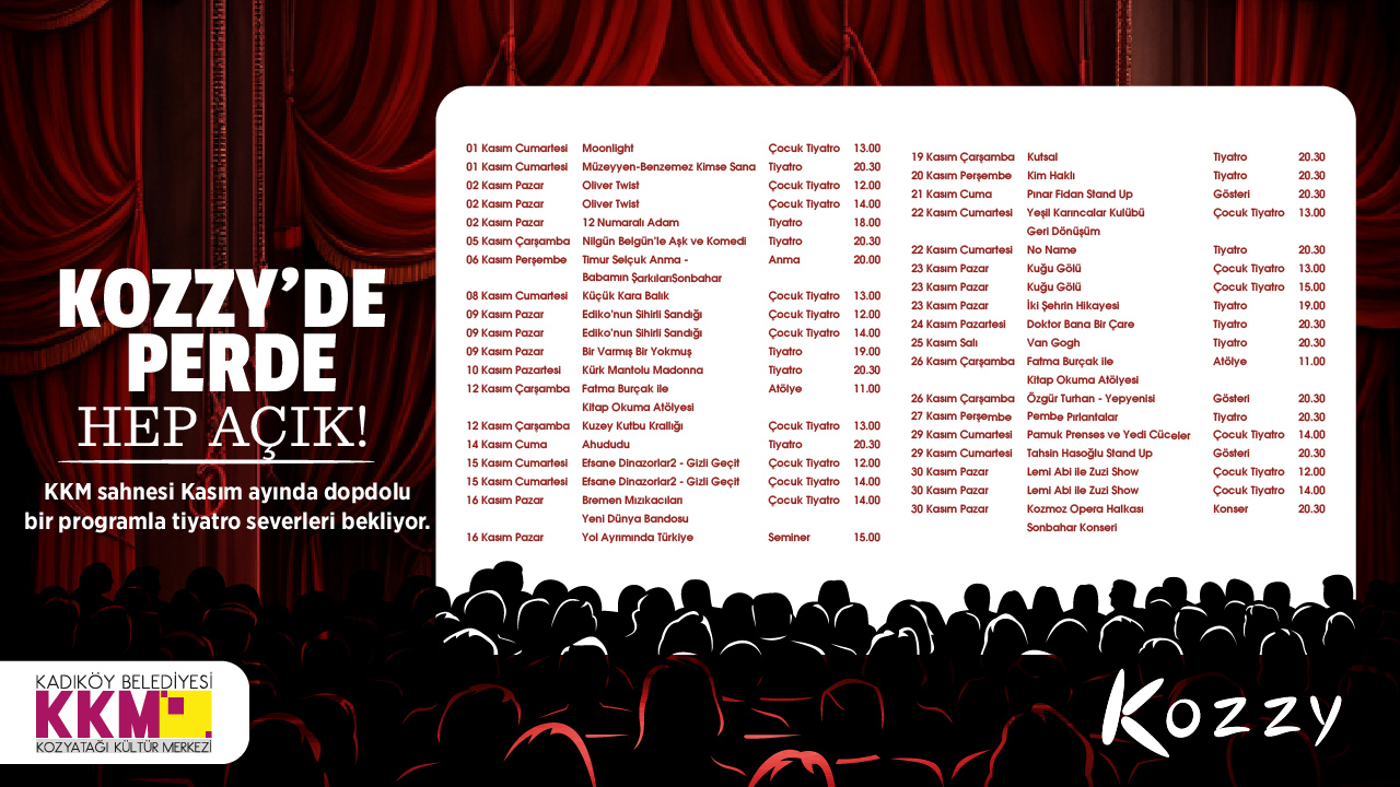 November Theater Schedule