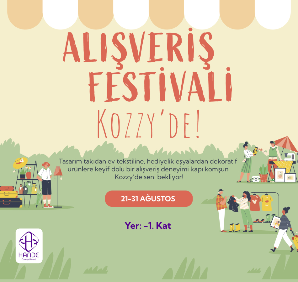 21-31 Ağustos Kozzy Alışveriş Festivali