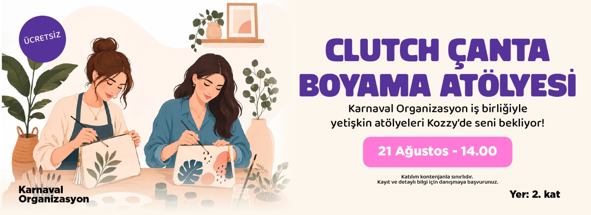 Clutch Çanta Boyama Atölyesi 