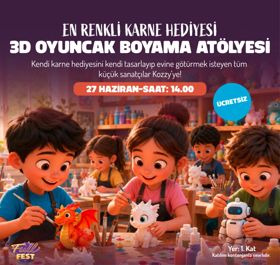 3D Figüre Toy Painting Workshop 