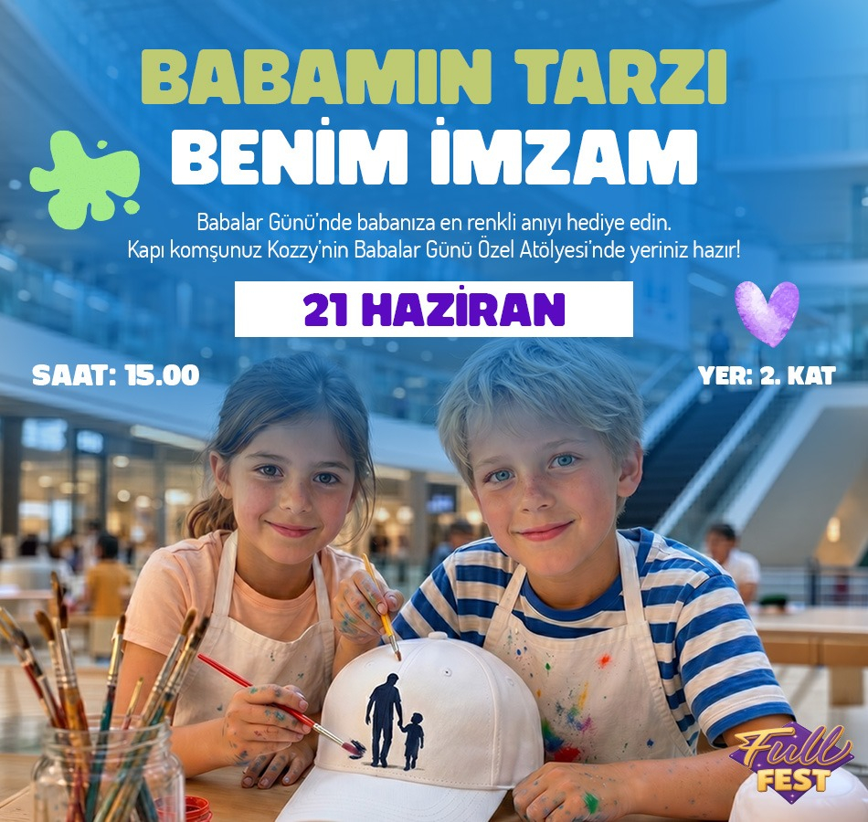Babalar Gününe Özel  Şapka Boyama Atölyesi 