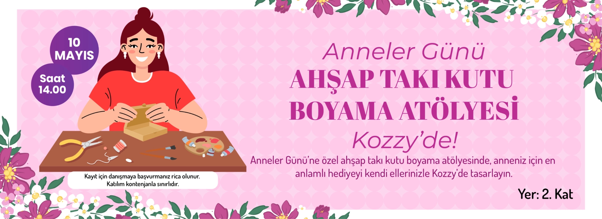 Ahşap Takı Kutusu Boyama Atölyesi 