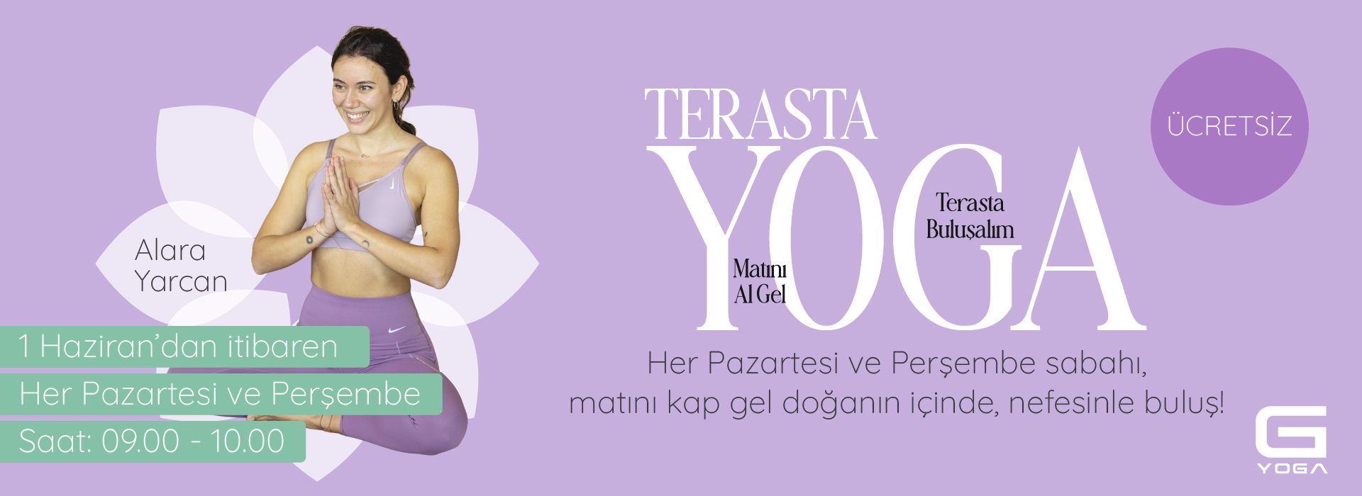 Terasta Yoga Etkinliği Başlıyor!
