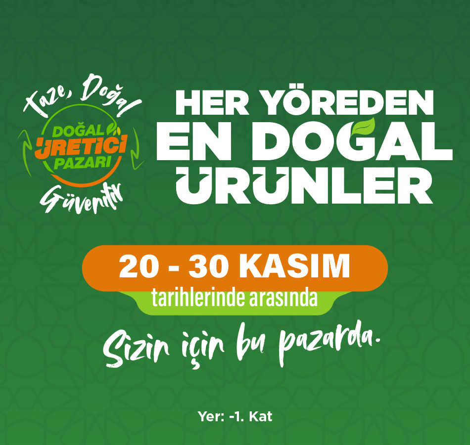Doğal Üretici Pazarı Kozzy'de!