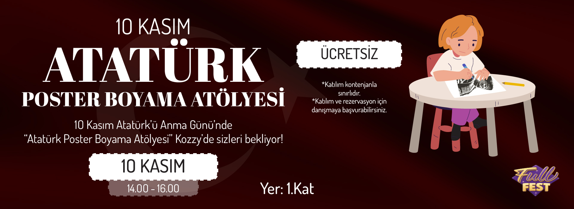 November 10th Atatürk Poster Coloring Workshop
