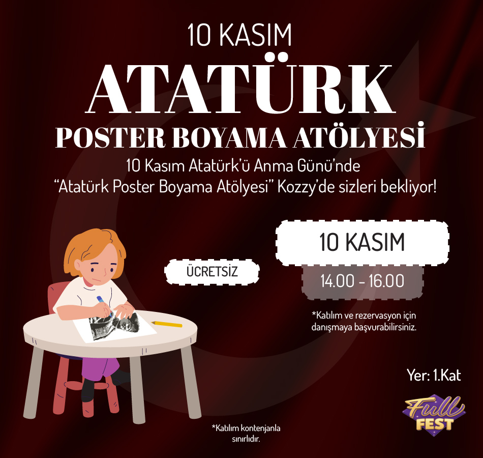 November 10th Atatürk Poster Coloring Workshop