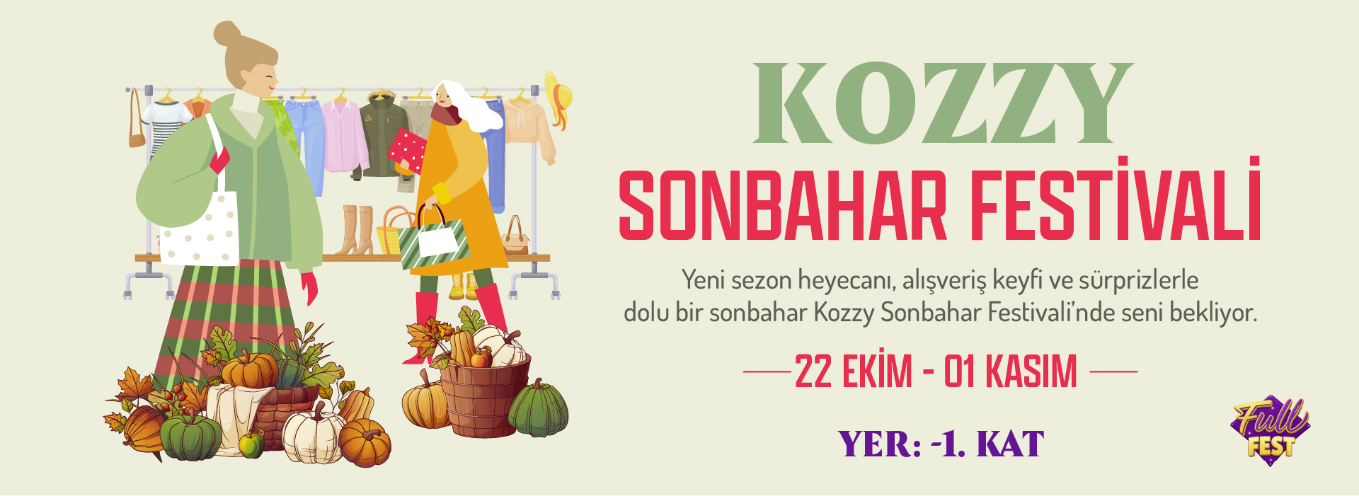 22 Ekim-1 Kasım Kozzy Alışveriş Festivali 