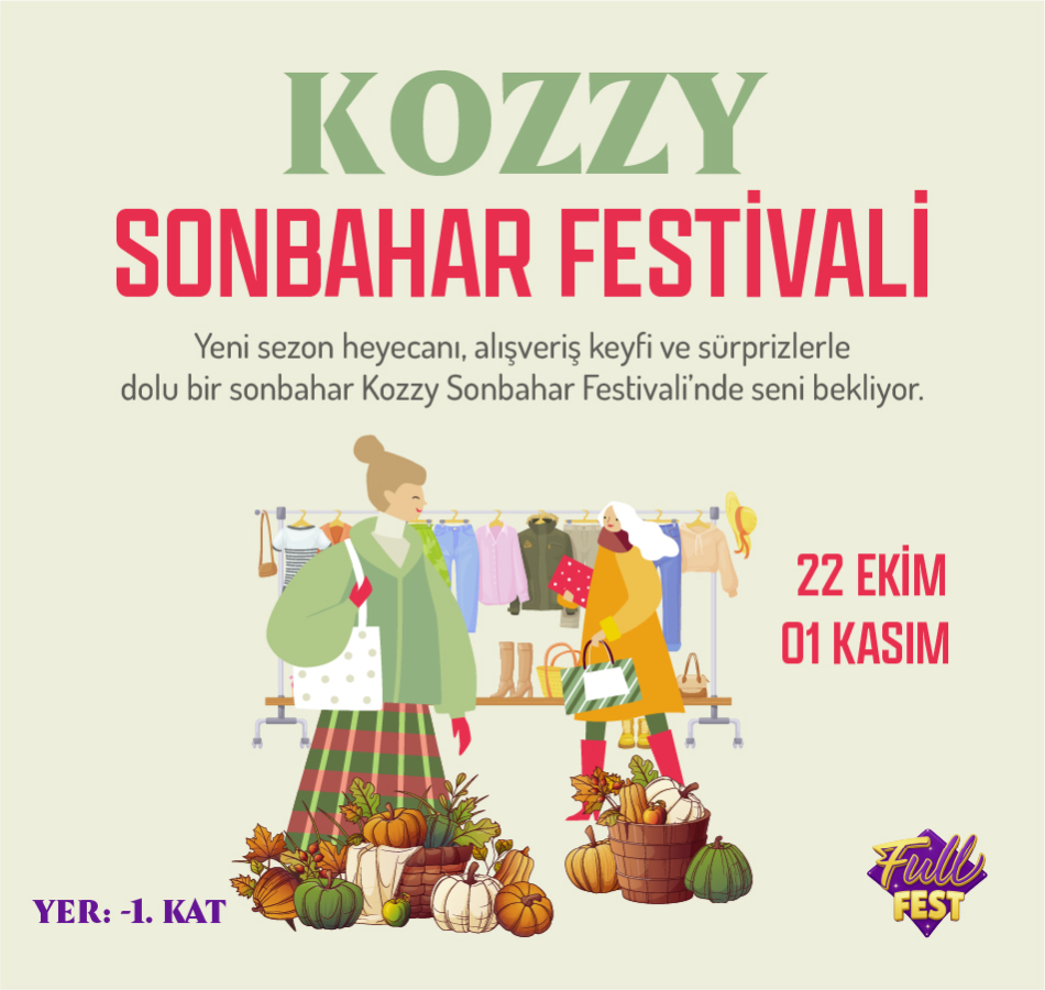 22 Ekim-1 Kasım Kozzy Alışveriş Festivali 
