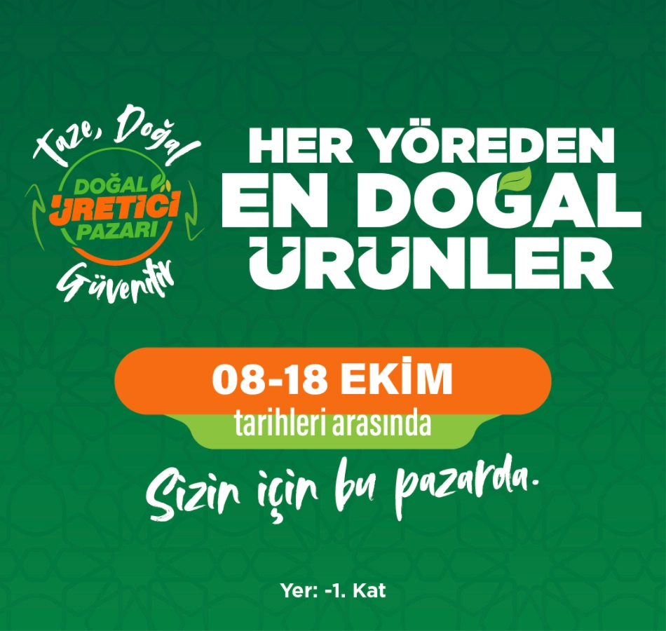 Doğal Üretici Pazarı Kozzy'de!