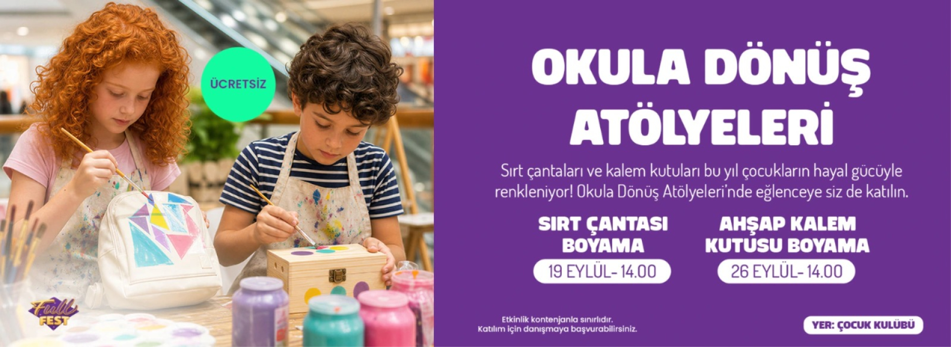 Okula Dönüş Atölyeleri
